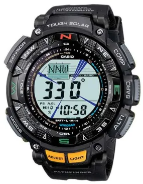 Casio Solar Triple Sensor Pathfinder - Black Resin - World Time - Compass