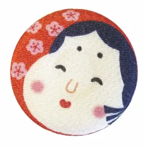 CHIRIMEN Imán tela kimono Otafuku