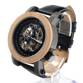 Men's Wooden Mechanical Watch