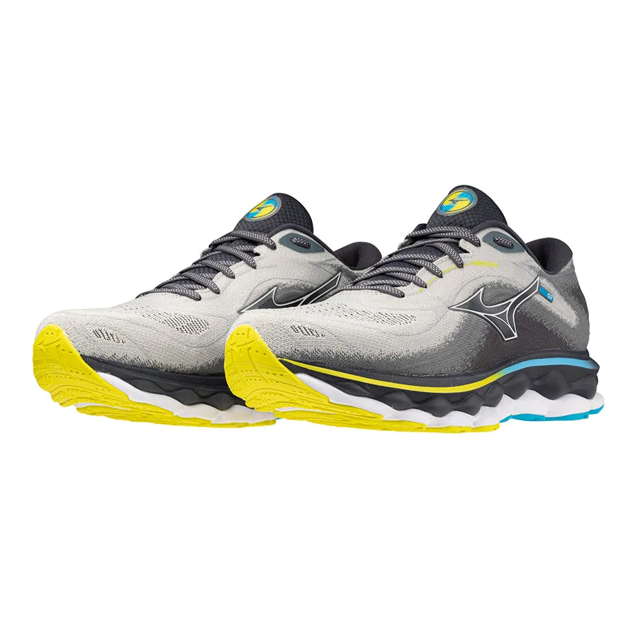 Mizuno Wave SKY 7 Gris Azul Amarillo