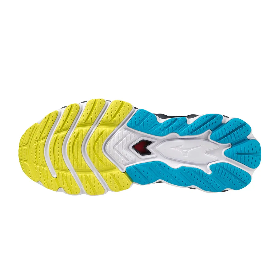 Mizuno Wave SKY 7 Gris Azul Amarillo