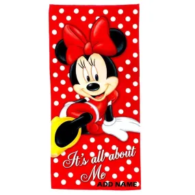 Personalized Disney Beach / Pool Towel - Minnie Mouse