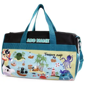 Personalized Kid's Travel Duffel Bag - Treasure Map