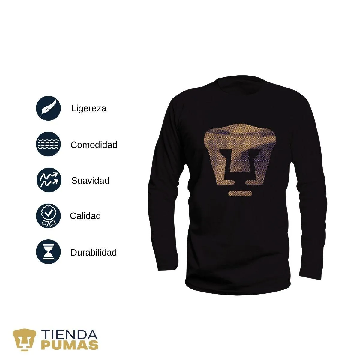 Playera Pumas UNAM Hombre Logo OD77352