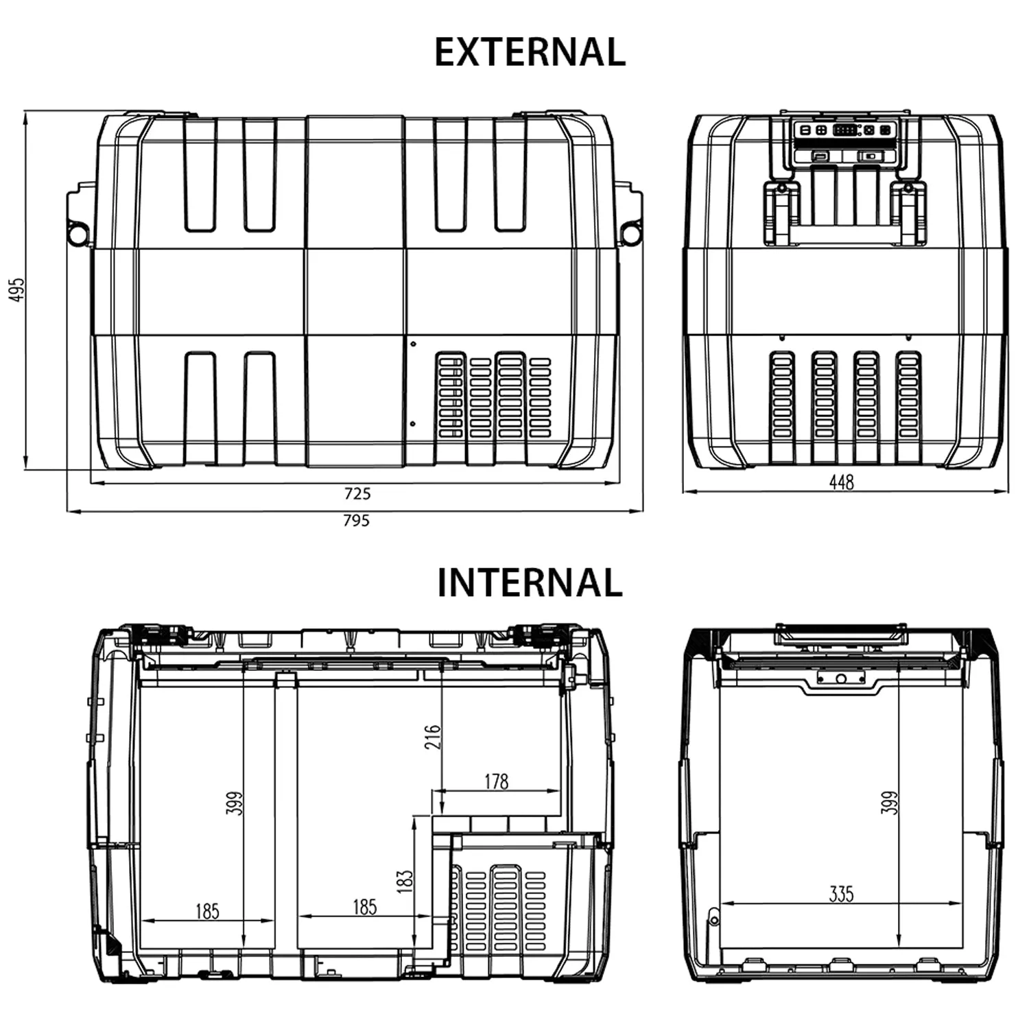 TravelMate 62L Dual Zone Fridge/Freezer